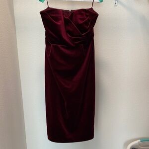 Express Rich Wine Midi Dress